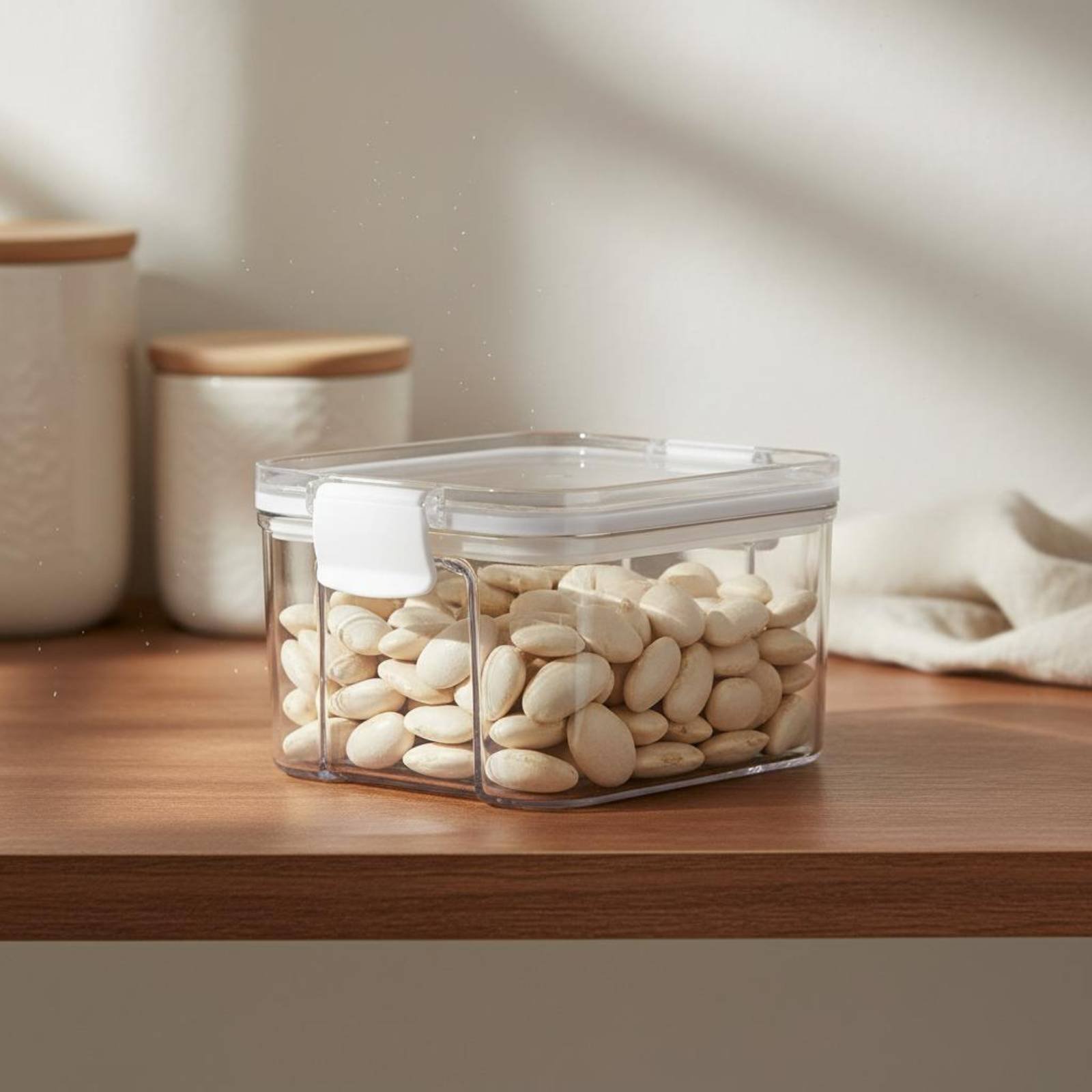 Food Storage Containers - Luftdichter Lebensmittelbehälter, feuchtigkeitsbeständiger, versiegelter Getreidebehälter, transparenter