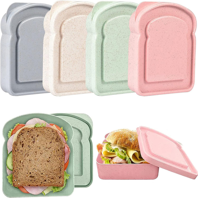 Food Storage Jars Plastic - Sandwich behälter Lunchbox Toast Aufbewahrung sbox