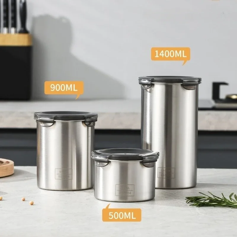 Food Storage Metal Box - 304 rostfreie luftdichte Behälter für Lebensmittel