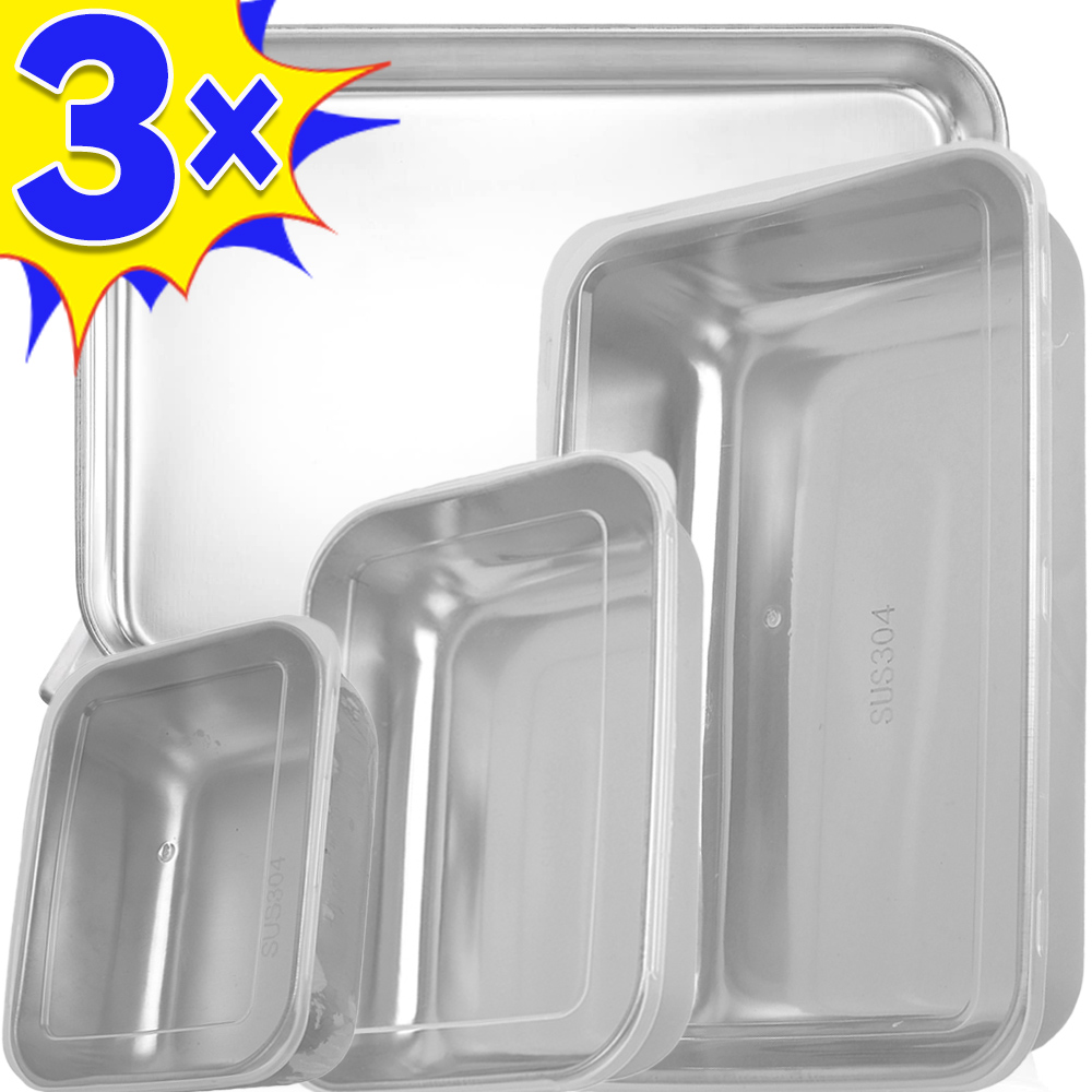 Food Storage Box Stainless Steel - Edelstahl Lebensmittel Lagerung Box Frische-halten Box