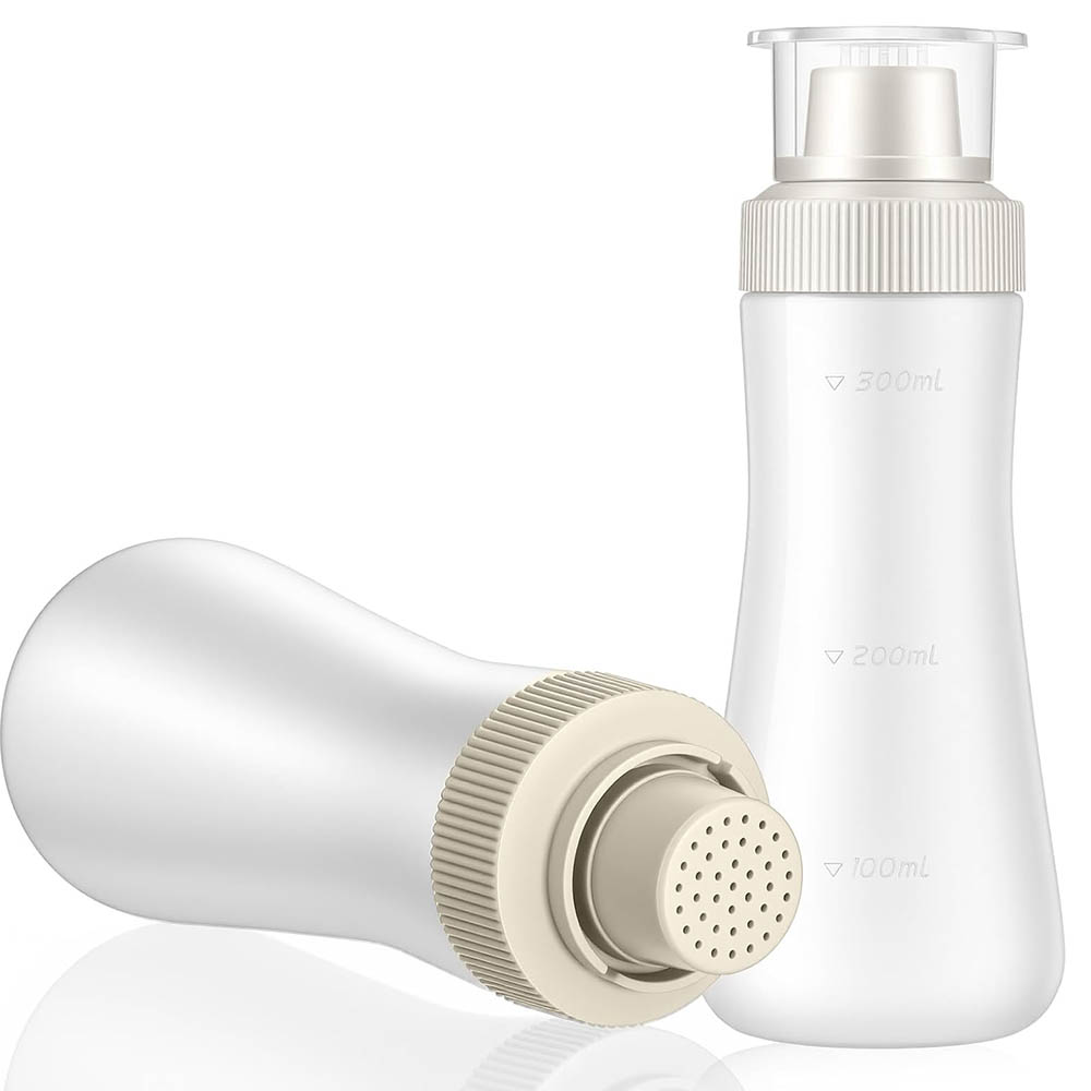 Salad Dressing Bottle - Kuchen-Sirupspender, 350ml Graduierte Einfache Plastik-Sirupflaschen zum