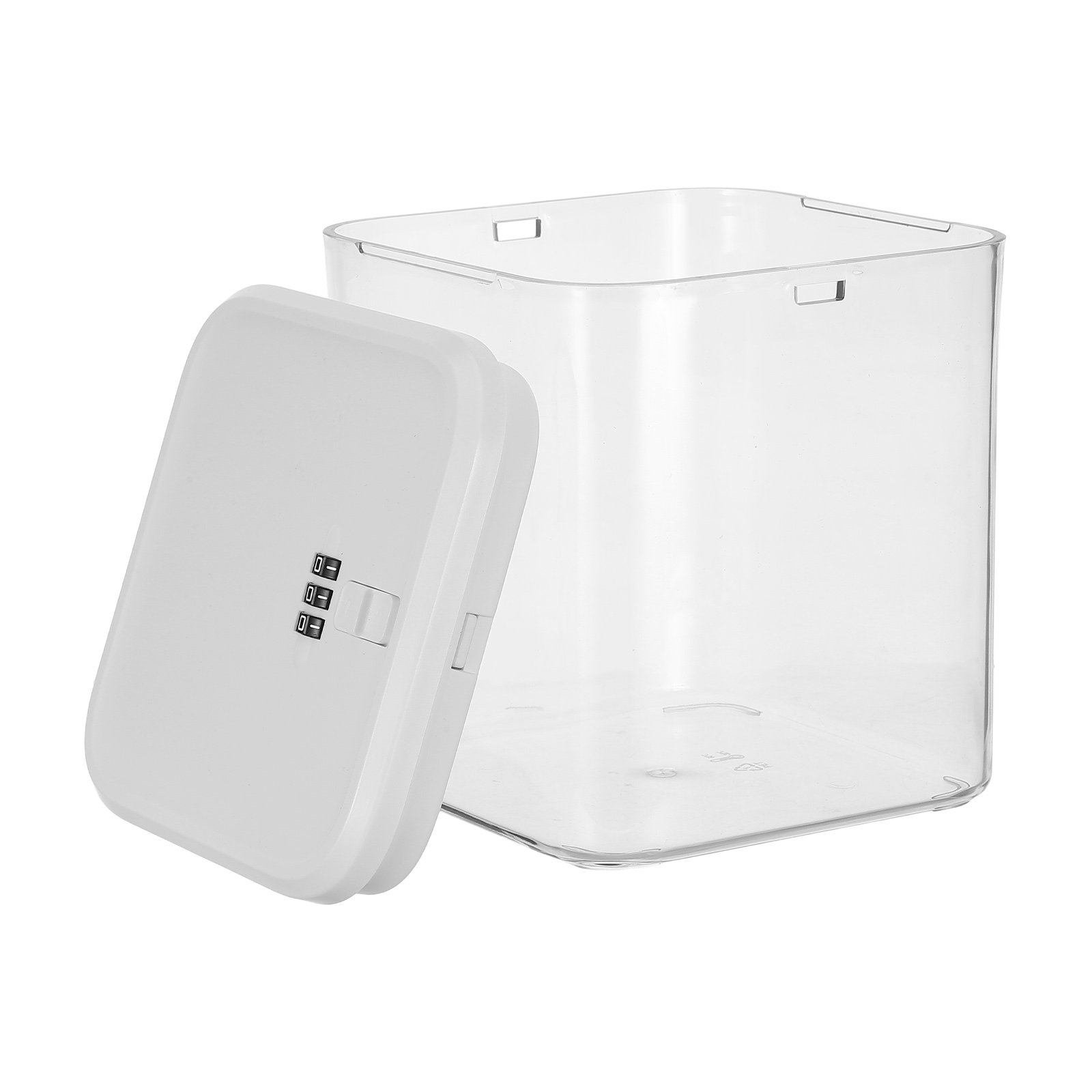 Food Storage Lock Box - Transparente Kühlschrank-Aufbewahrungsbox, kindersicher, abschließbar mit Zahlenschloss,
