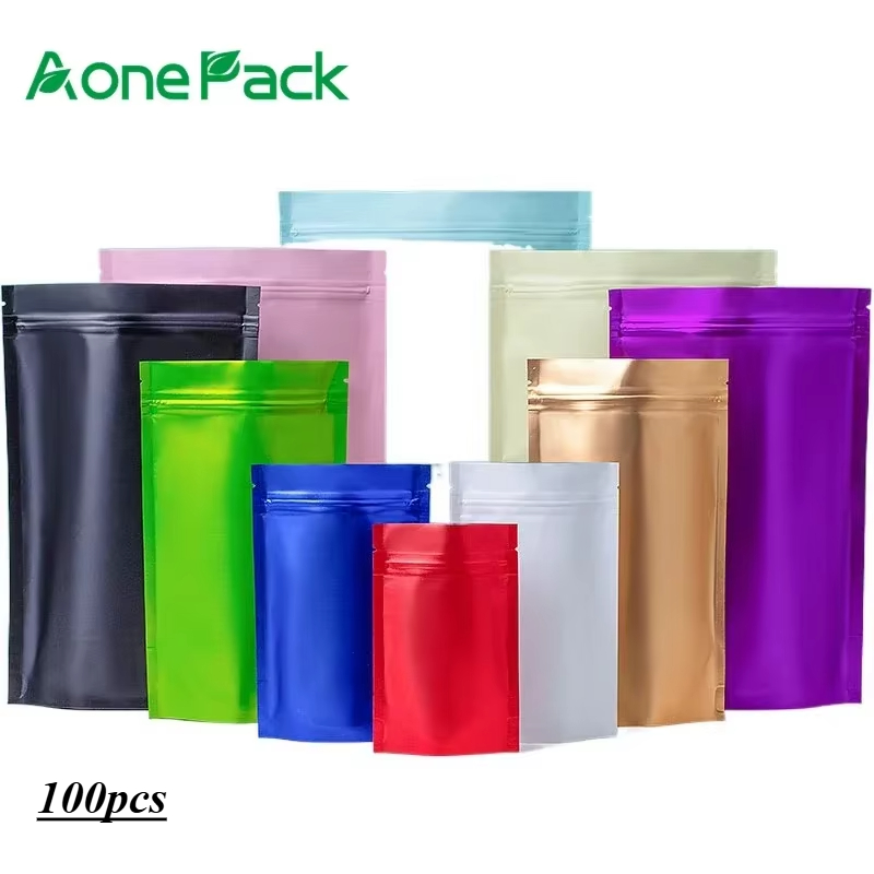 Ziploc Food Storage - 100 Stück kundenspezifische matt fertige Samen-Verpackungsbeutel
