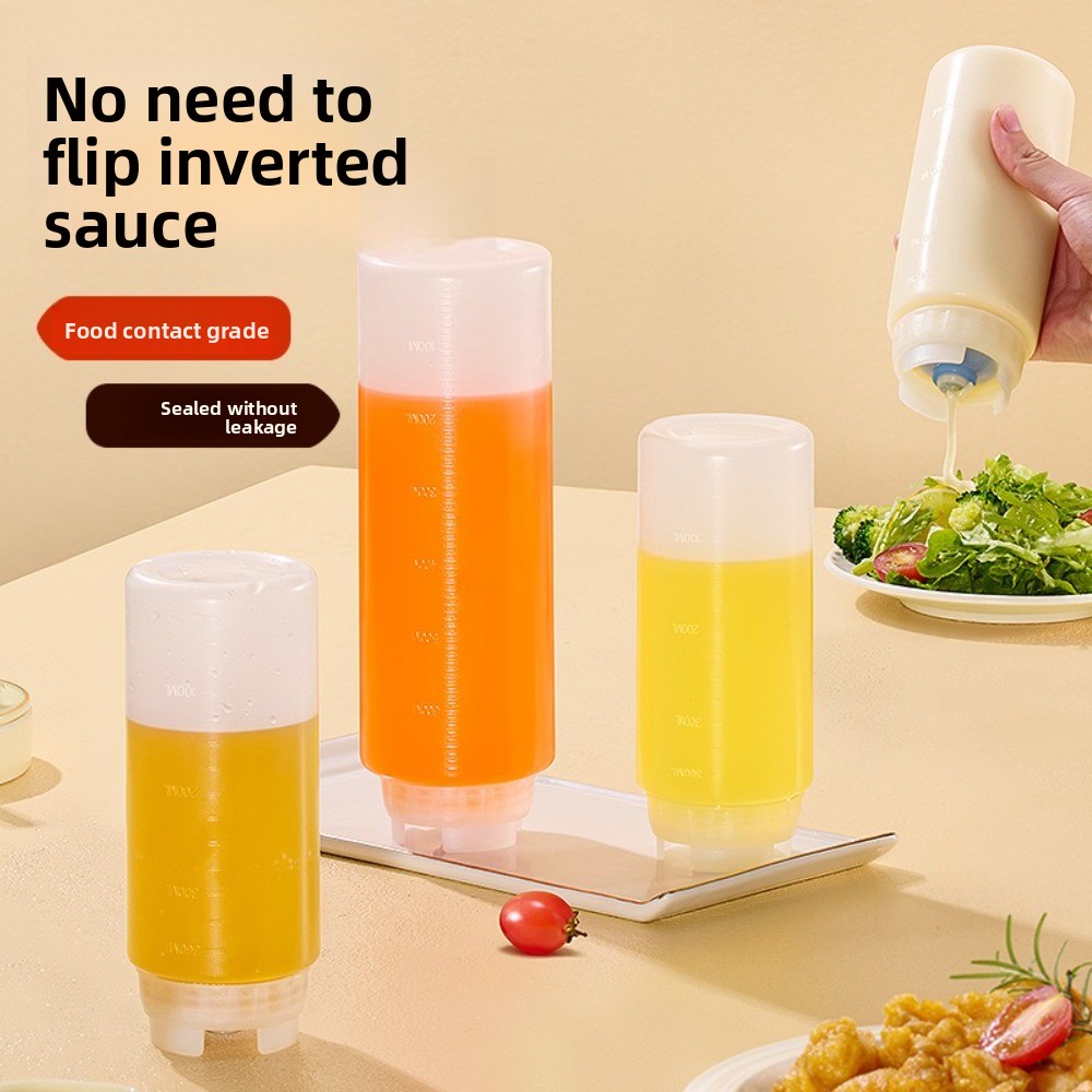 Salad Dressing Bottle - Neue 360/700/1000ml Quetschflasche für Soßen, Plastik,