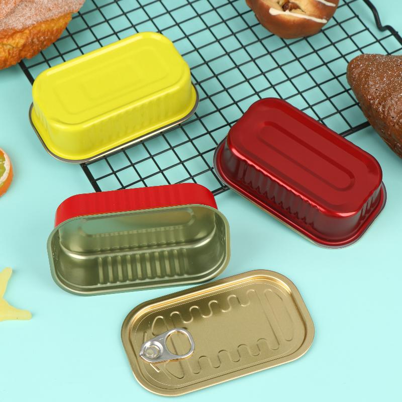 Food Storage Metal Box - 2 Stück rechteckige, versiegelte Mini-Aufbewahrungsbox aus