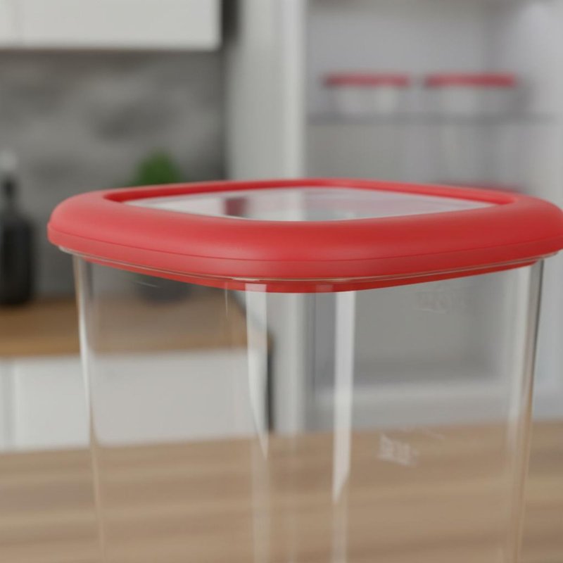 Food Storage Containers - 6-teiliges Luftdichtes Lebensmittel-Aufbewahrungsbehälter-Set Durchsichtiges Design Plastik