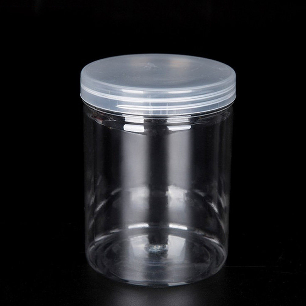 Food Storage Jars Plastic - 10 Stück durchsichtige, hochwertige Kunststoff-Vorratsdosen mit
