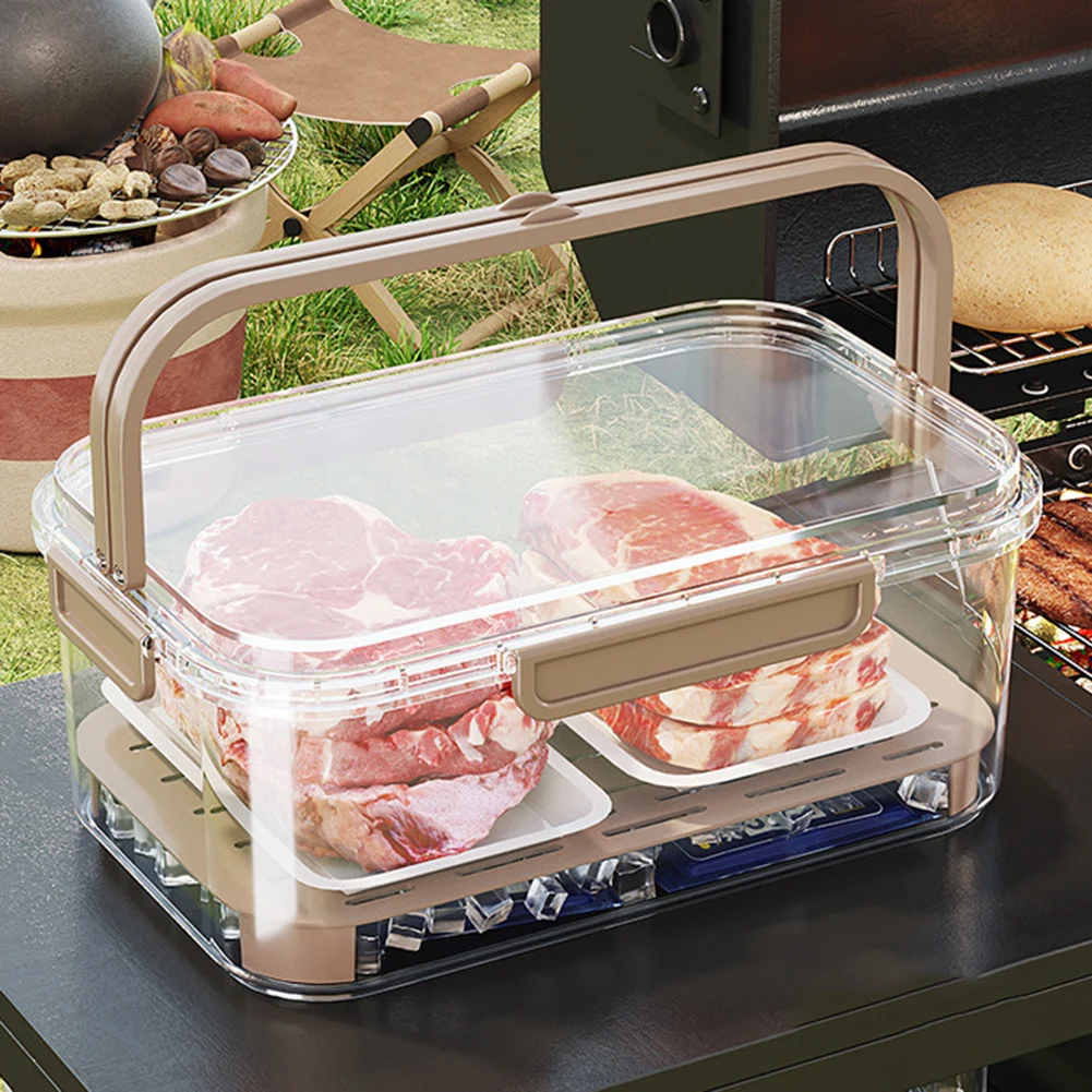 Food Storage Jars Plastic - Tragbarer Lebensmittelaufbewahrungsbehälter, großes Fassungsvermögen, luftdichte Frischbox