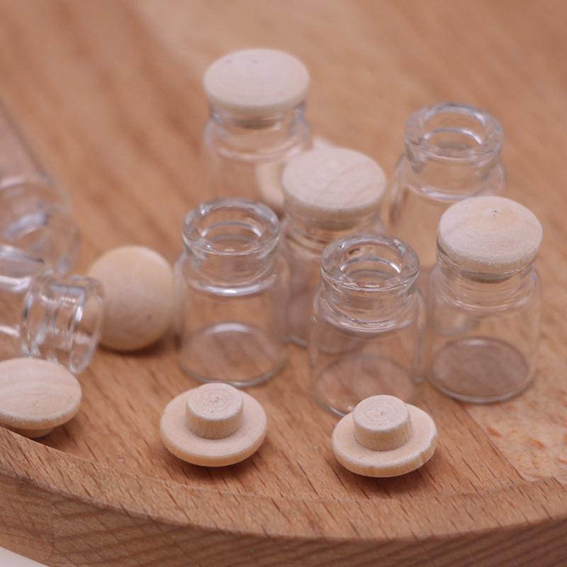Food Storage With Glass Lids - 4 Stücke 1:12 Puppenhaus Miniatur Glasgefäße