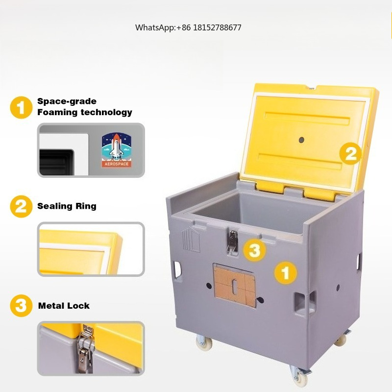 Food Storage Containers - Lebensmittelechtes Material Trockeneis-Lagerung Isolierter Behälter 130L