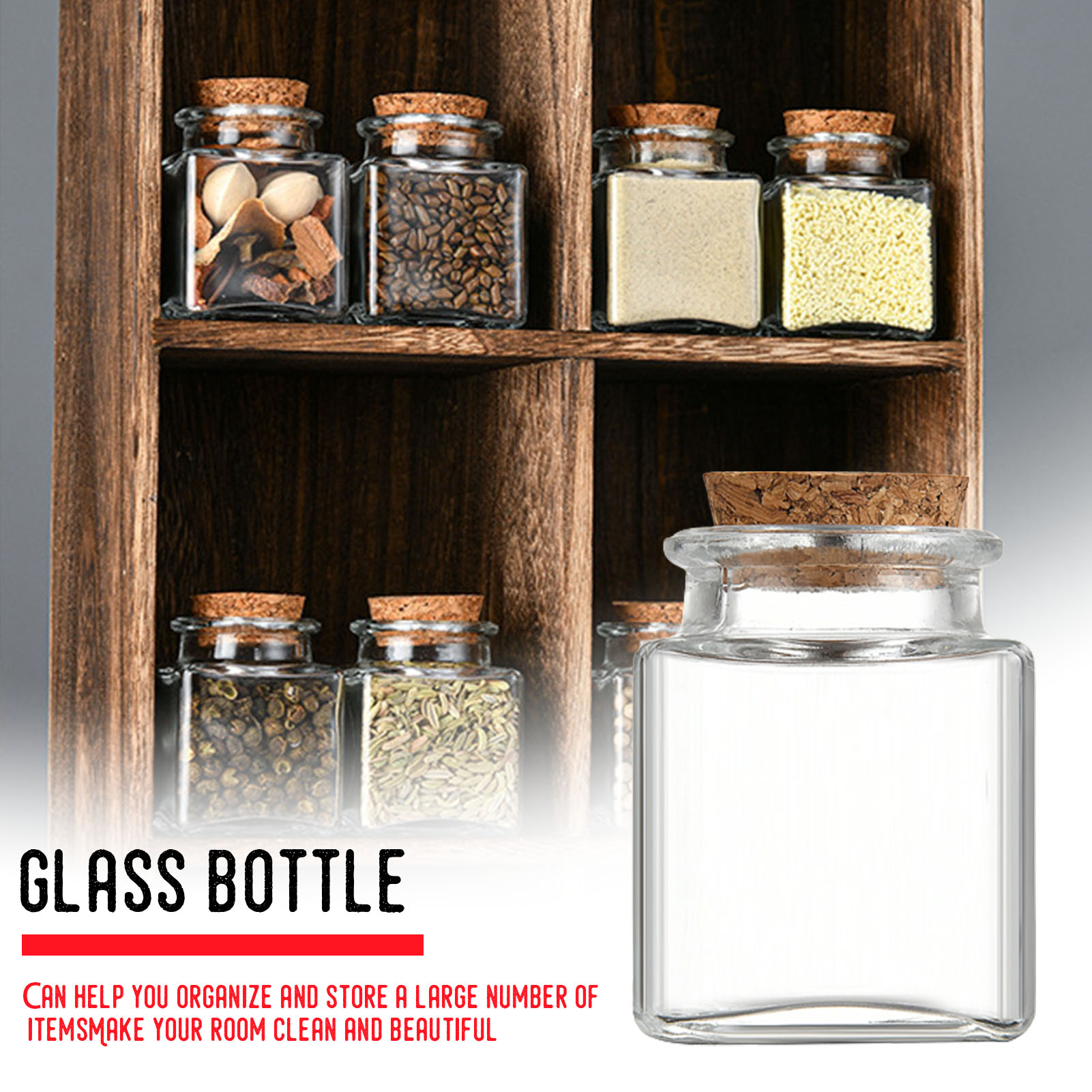 Food Storage With Glass Lids - 1/5/10 Stück Glas-Vorratsdosen für die Küche,