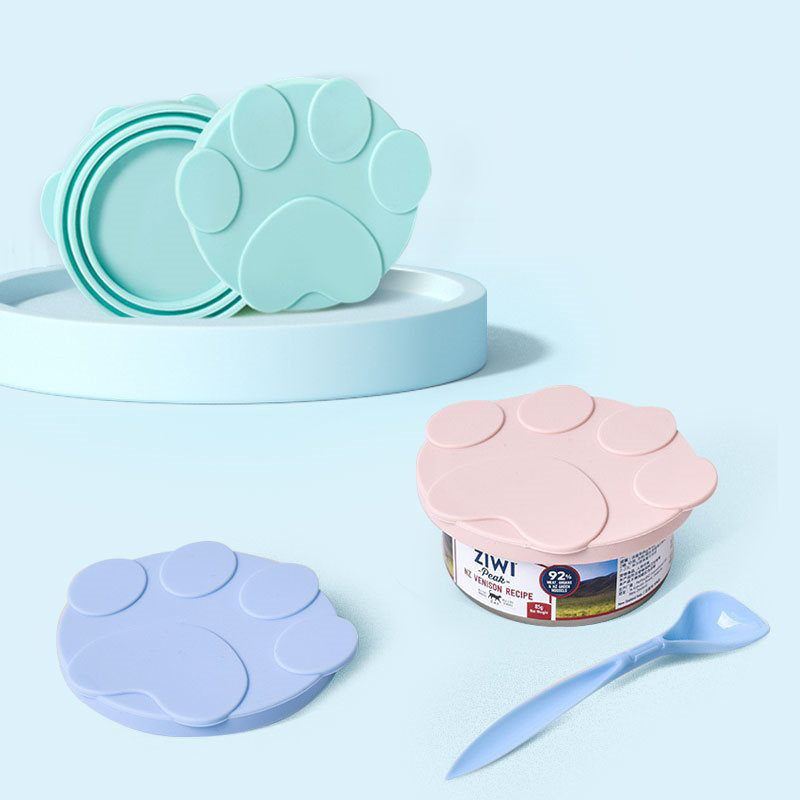 Food Storage With Scoop - Neue Tragbare Silikon Hund Katze Dosen