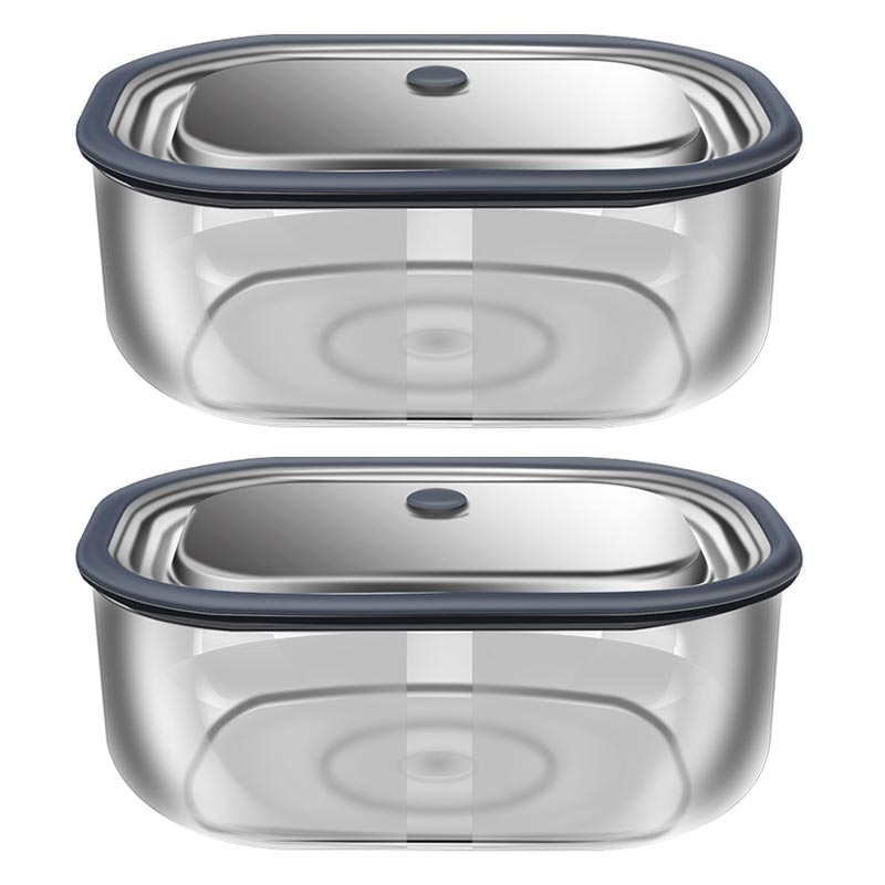 Food Storage With Glass Lids - High Boro silikat glas Rechteck Lunchbox