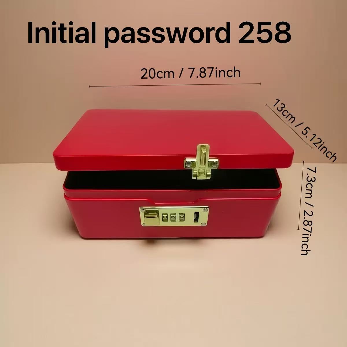 Food Storage Lock Box - Rote, mit Passwort verriegelte Aufbewahrungsbox aus