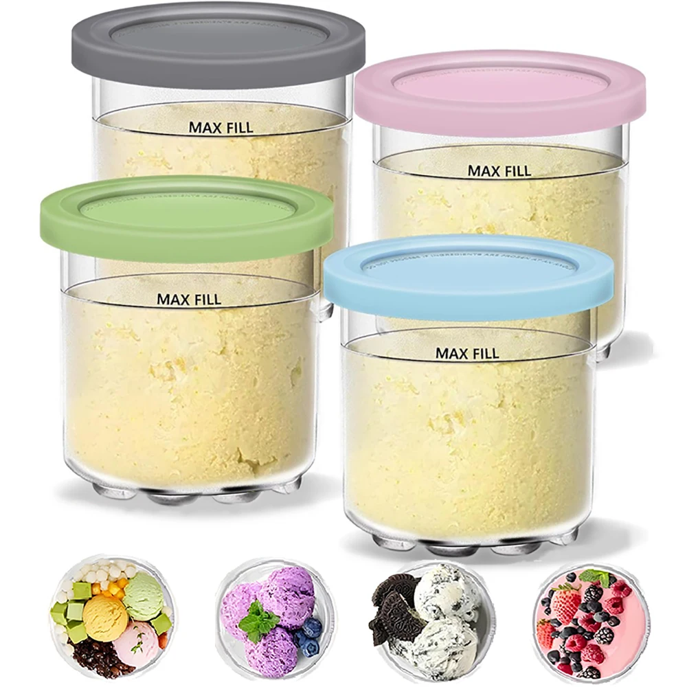 Food Storage Jar Set - Creami Pints und Deckel für Ninja