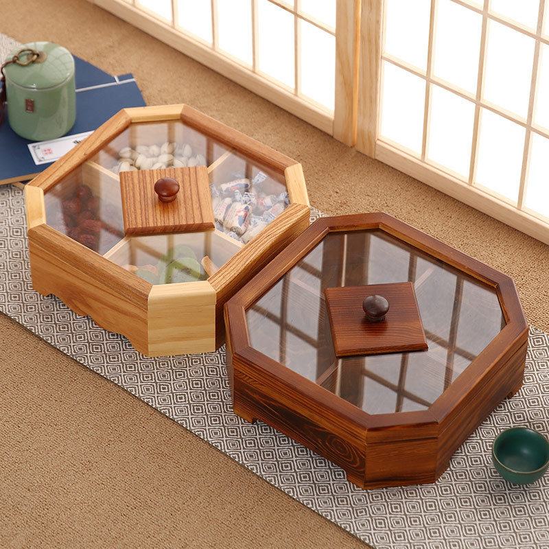 Food Storage Jar Set - Neue Holz Süßigkeiten Keks Lagerung Box