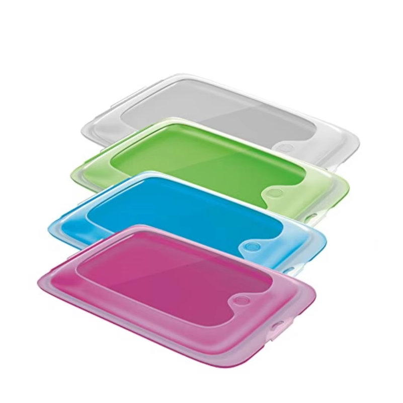 Food Storage Jar Set - 4er-Set Luftdichte Lebensmittel-Aufbewahrungsbehälter Stapelbare Kühlschrank-Organizer Wiederverwendbare