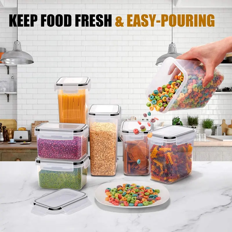 7-teiliges Küchen-Lebensmittel – Food Storage Jar Set Bewertung und Preis