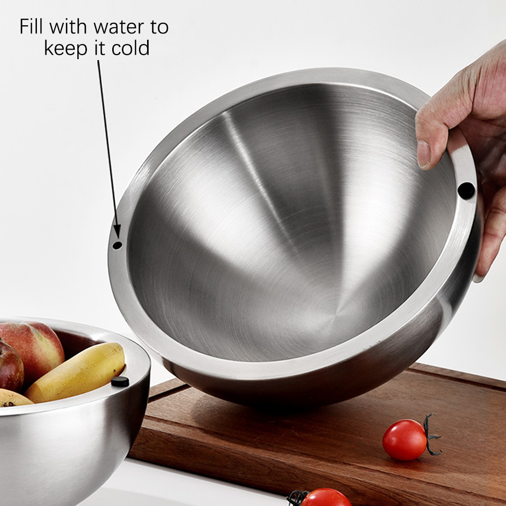 304 verdickte Salat-Rührschüss – Food Storage Metal Box Bewertung und Preis