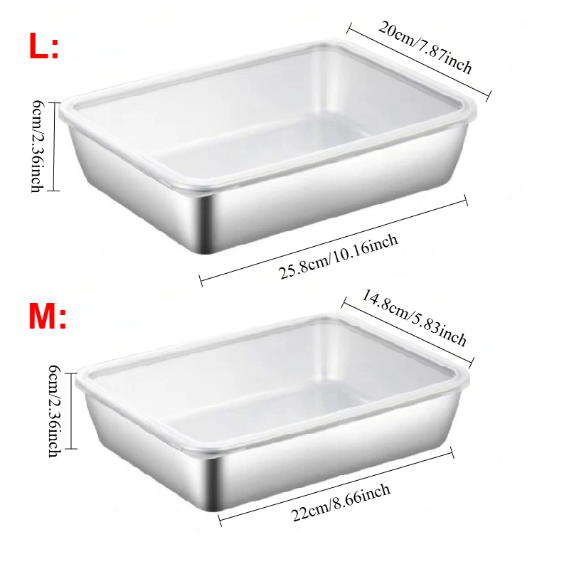 1-3 Stück Edelstahl-Lebensmitt – Food Storage Stainless Steel Containers Bewertung und Preis