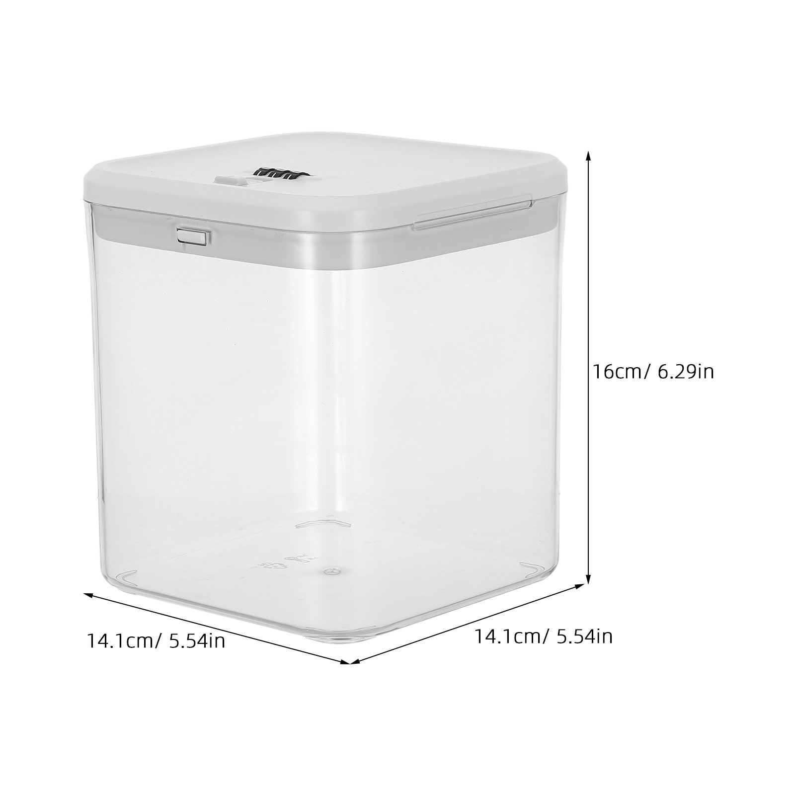 Transparente Kühlschrank-Aufbe – Food Storage Lock Box Bewertung und Preis