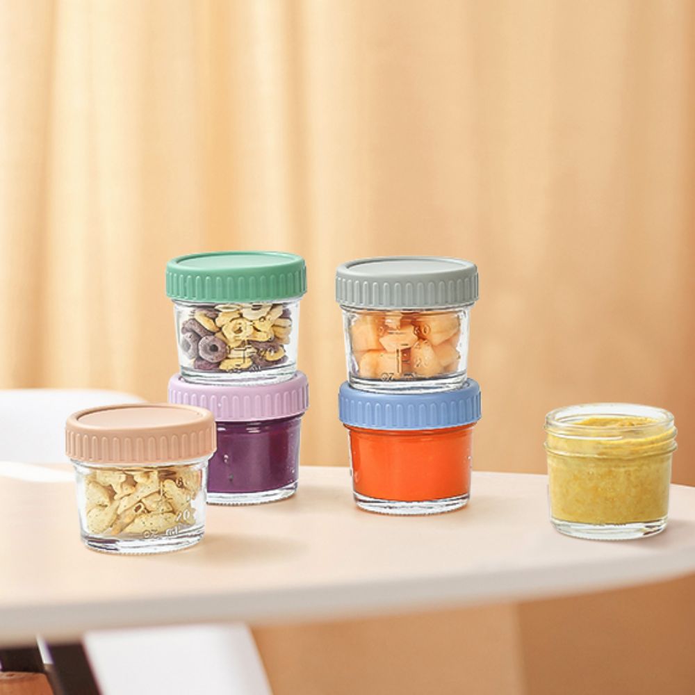 6 Stück Glas-Babynahrungsglas, – Food Storage With Glass Lids Bewertung und Preis
