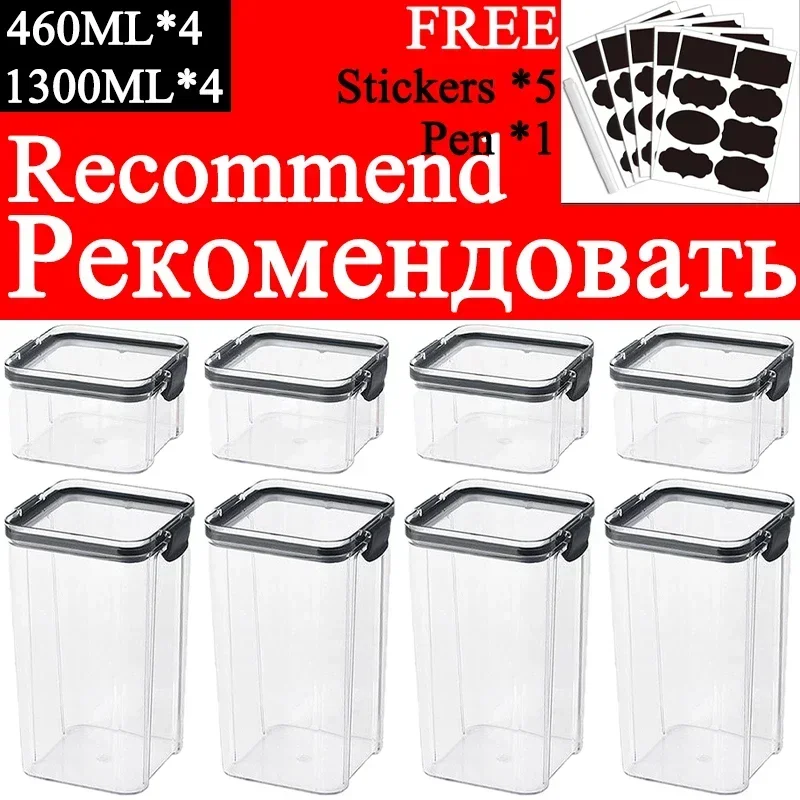 460-1800 ml Sets Stapelbare Kü – Food Storage Jar Set Bewertung und Preis