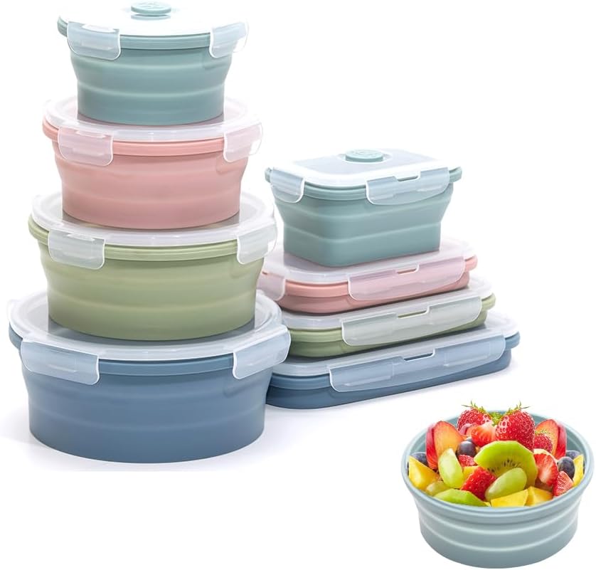 Zusammen klappbarer Silikon-Vo – Food Storage Jar Set Bewertung und Preis