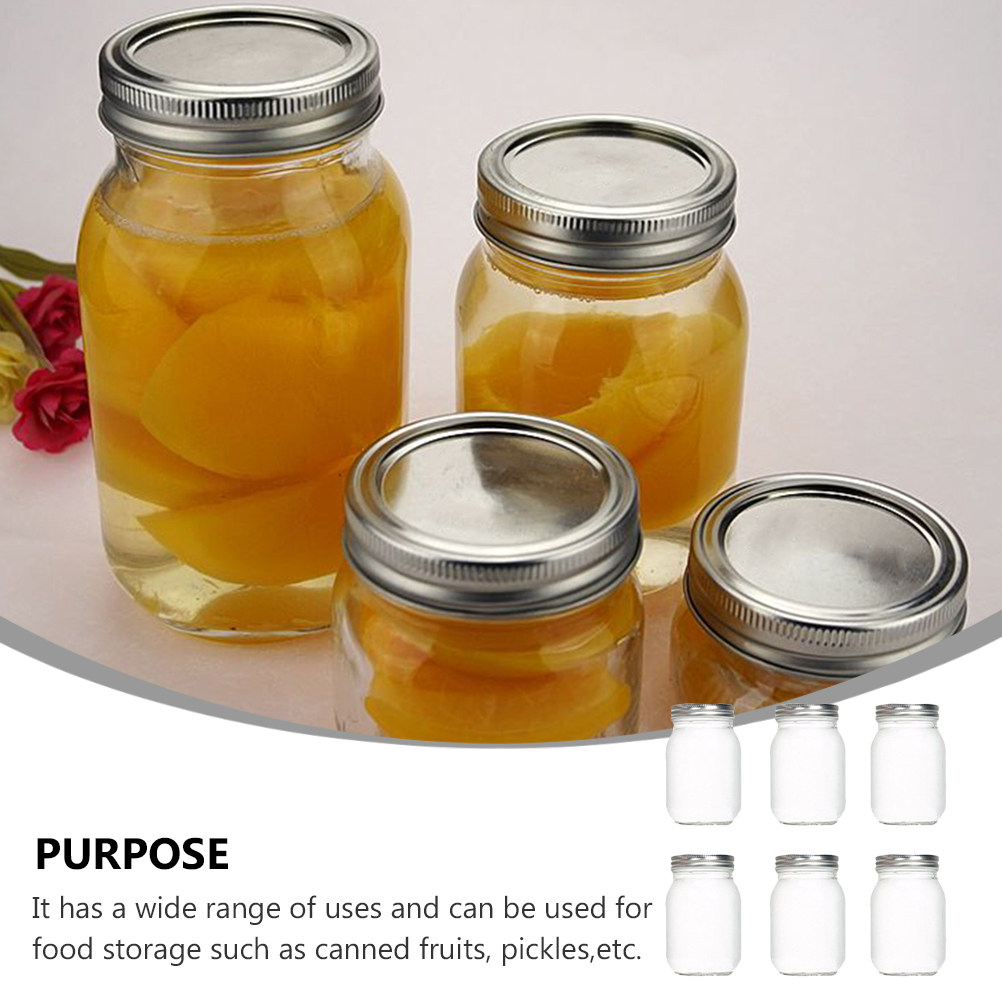6 Stück Transparente Runde Gla – Food Storage Jars Plastic Bewertung und Preis