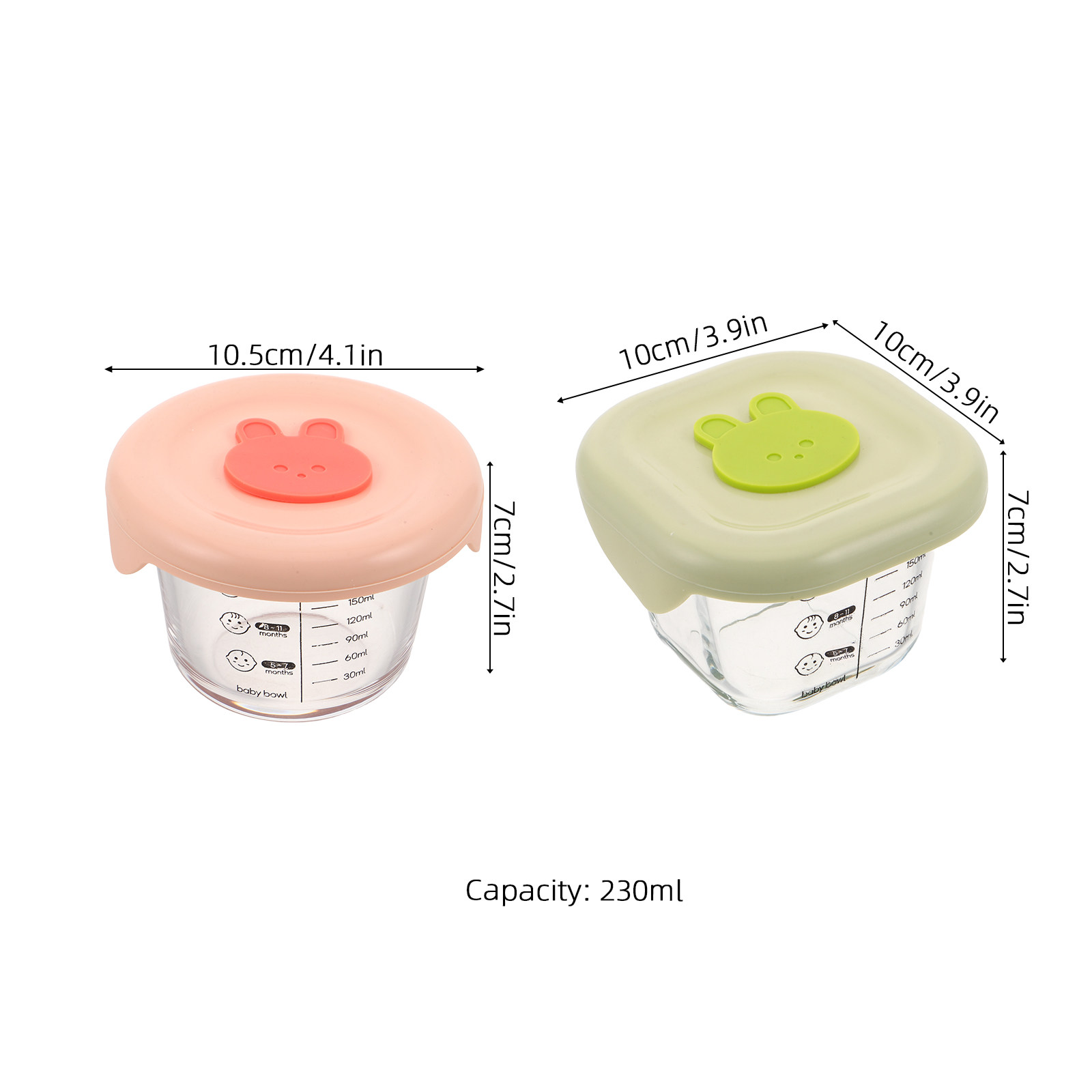 2 Stück Baby-Nahrungsaufbewahr – Food Storage With Glass Lids Bewertung und Preis