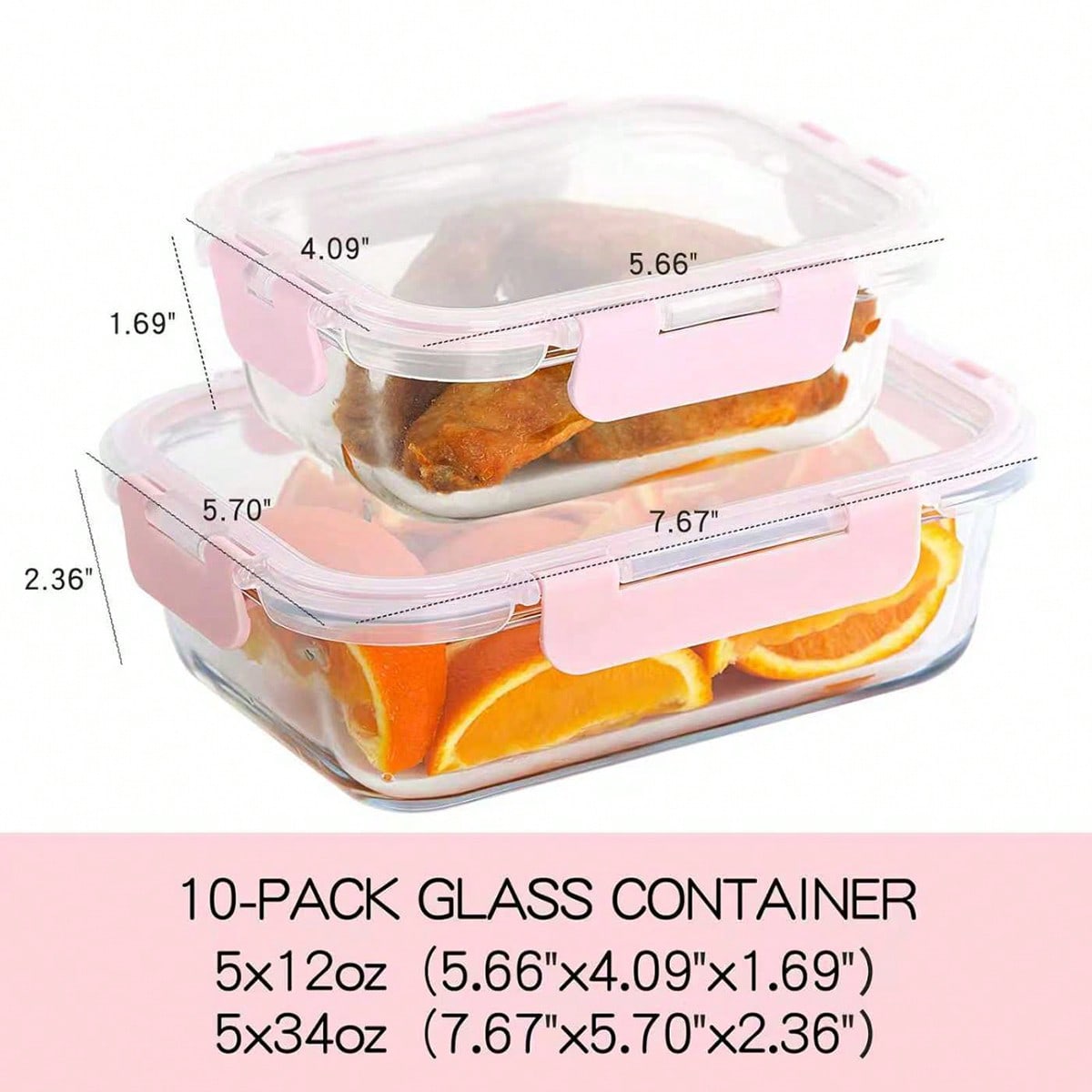 10er-Pack Glasbehälter für die – Food Storage With Glass Lids Bewertung und Preis