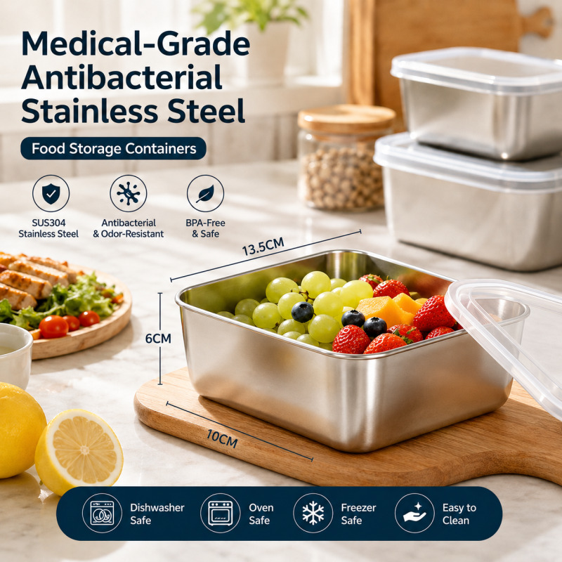 Medizinisch zugelassener antib – Food Storage Box Stainless Steel Bewertung und Preis