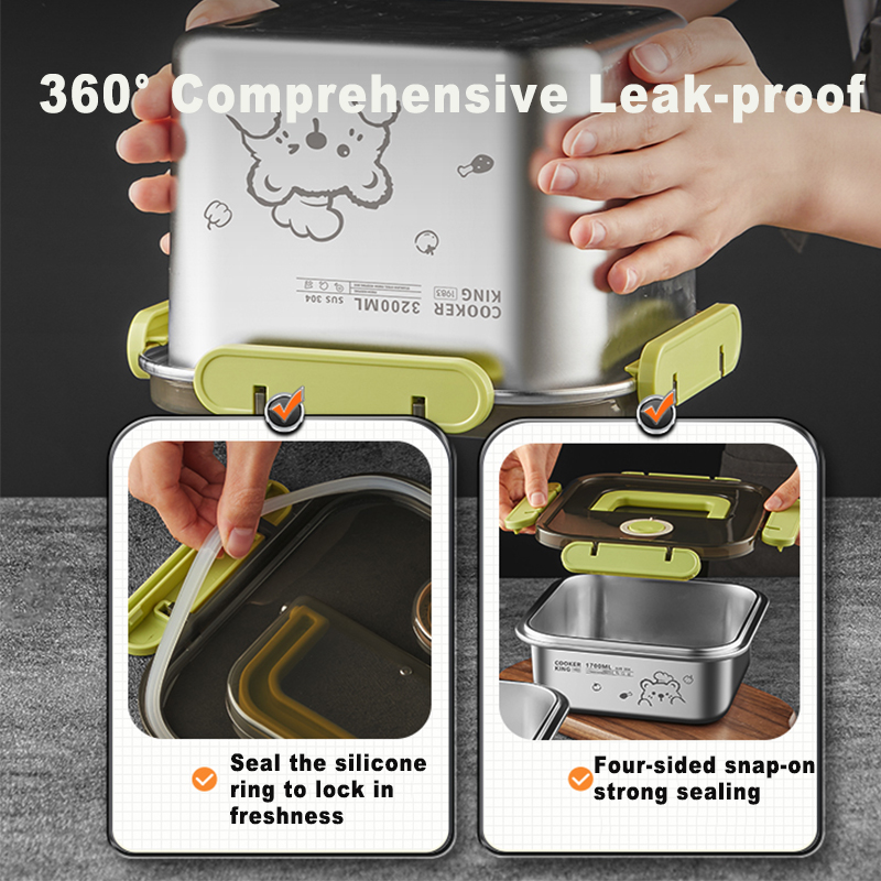 COOKER KING 420 ml-6200 ml Leb – Food Storage Box Stainless Steel Bewertung und Preis