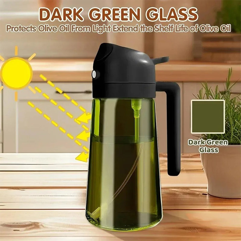 470 ml Glas-Ölspender, 2-in-1  – Salad Dressing Bottle Bewertung und Preis