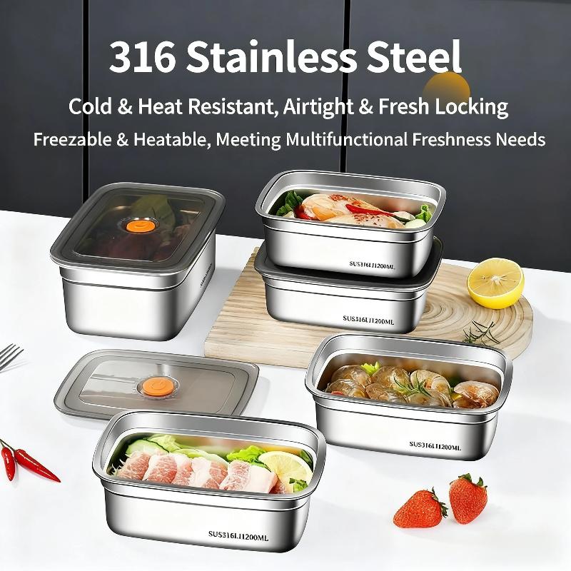 Edelstahl-Lunchbox mit Dichtun – Food Storage Stainless Steel Containers Bewertung und Preis
