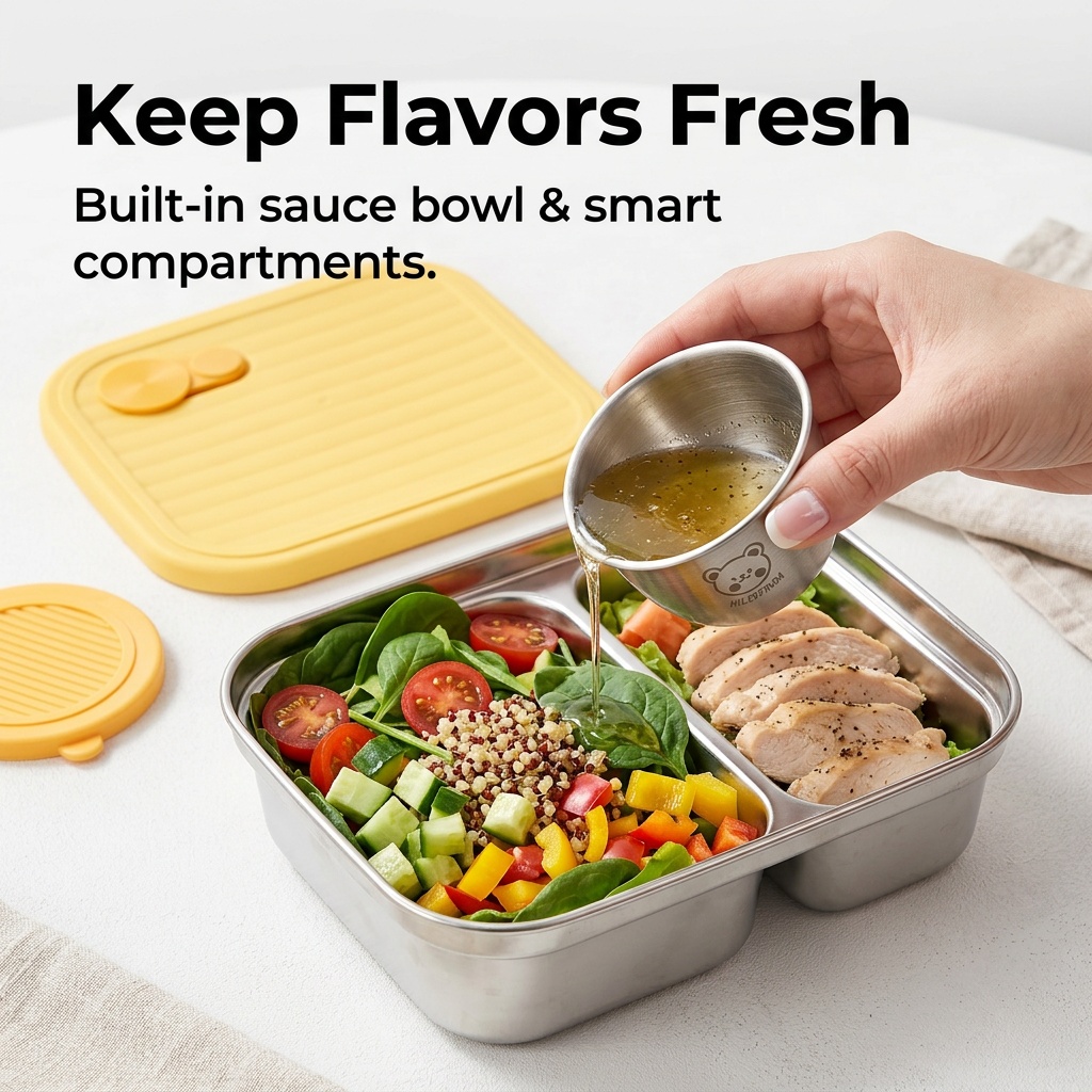 304 Edelstahl-Lunchbehälter, t – Food Storage Stainless Steel Containers Bewertung und Preis