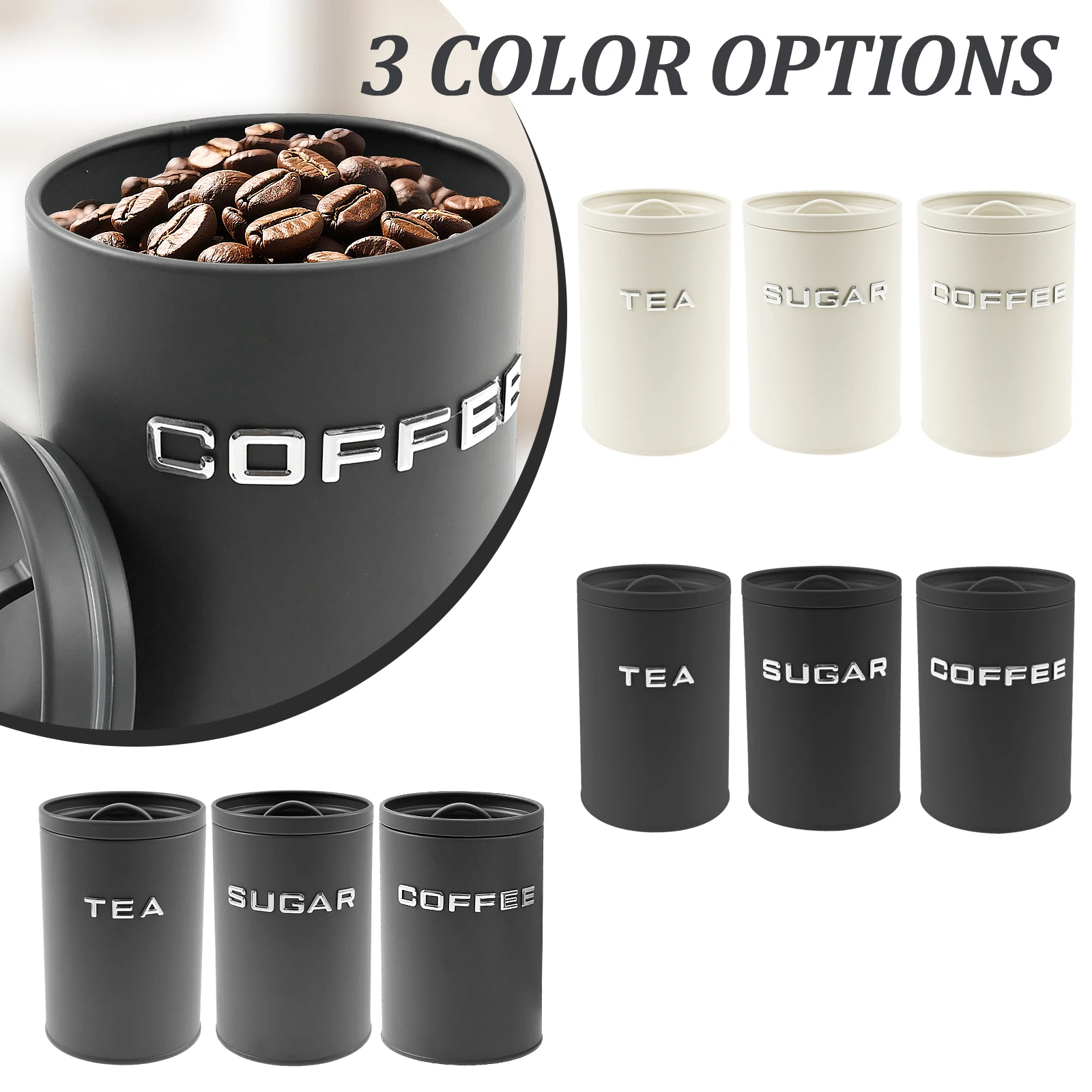 3-teiliges Glas für Tee, Kaffe – Food Storage Metal Box Bewertung und Preis