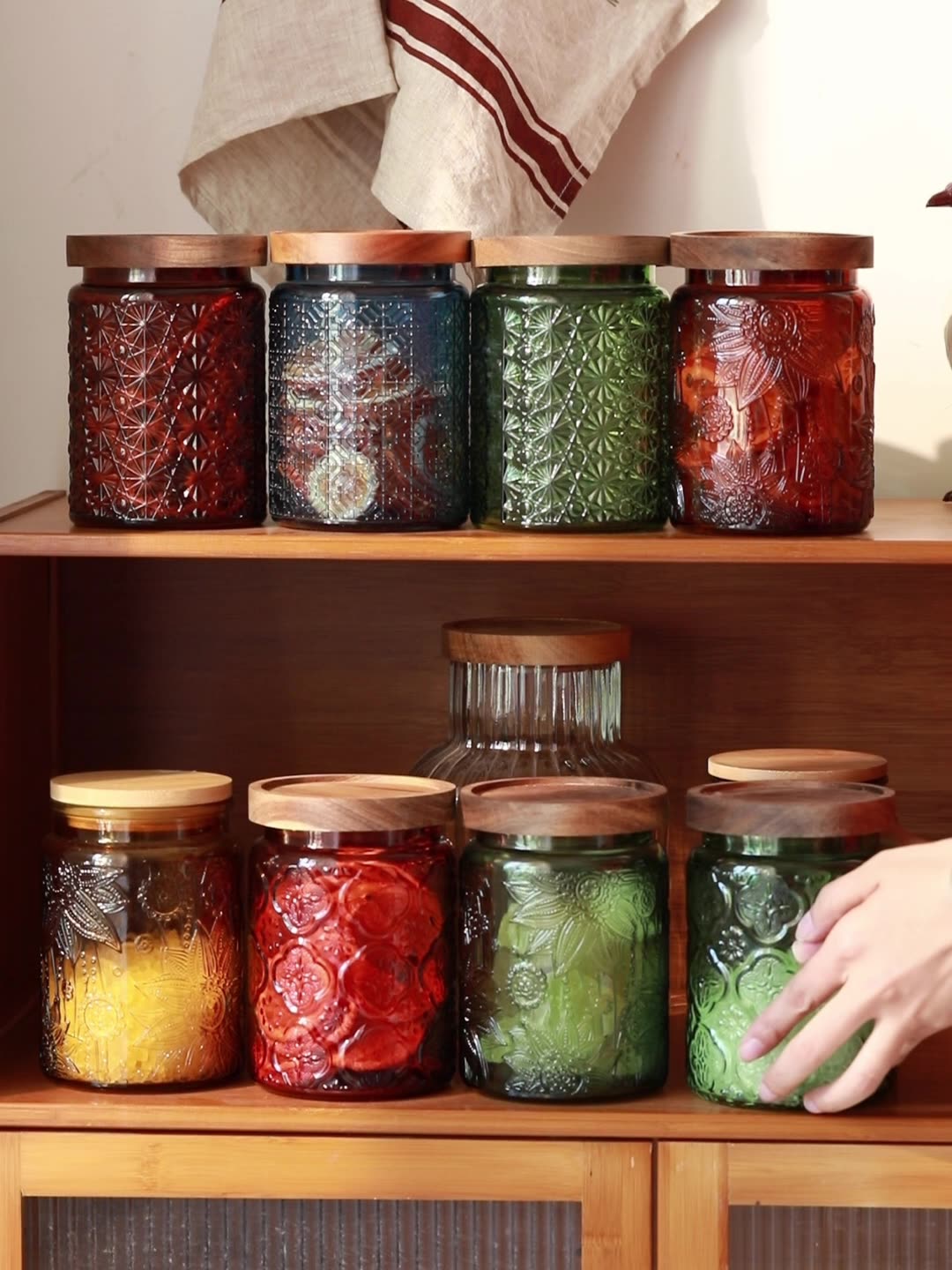 Vintage Glas Küche Vorrats gla – Food Storage With Glass Lids Bewertung und Preis