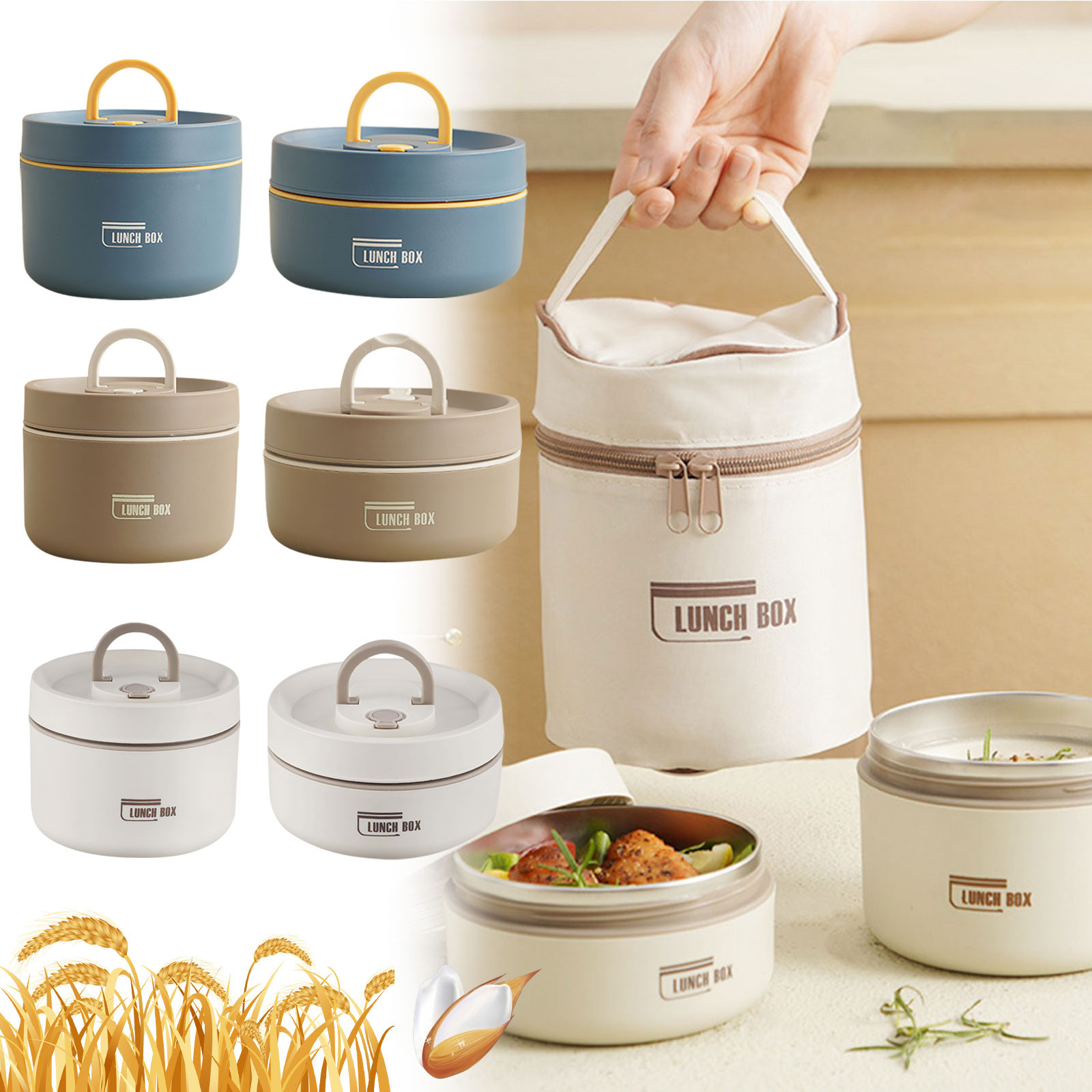 Thermische Lunchbox Edelstahl  – Food Storage Box Stainless Steel Bewertung und Preis